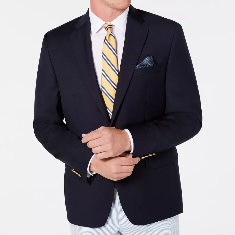 Men's Classic-Fit UltraFlex Stretch Wool Solid Blazer